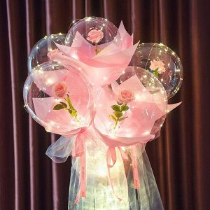 Ballon avec rose LED | LOVEBALLOON